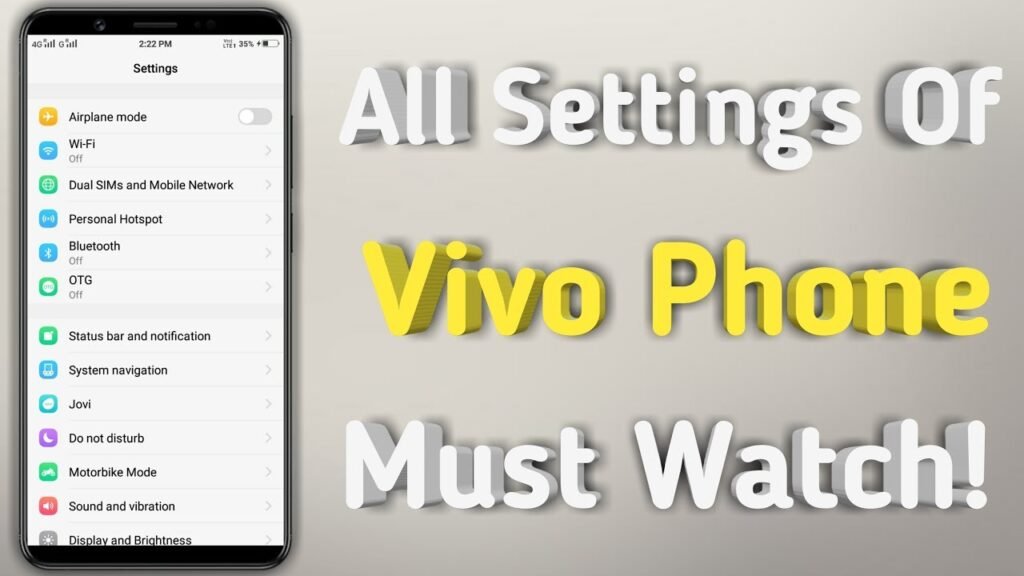 Vivo Mobile Phone Settings